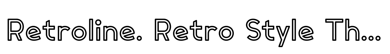 Retroline. Retro Style Thick 1